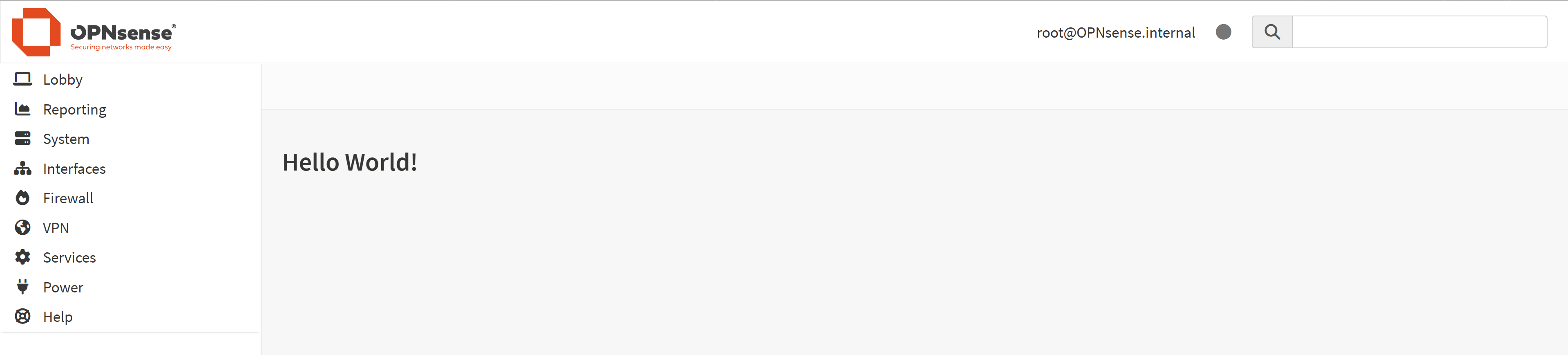 Serving the first "hello world" page