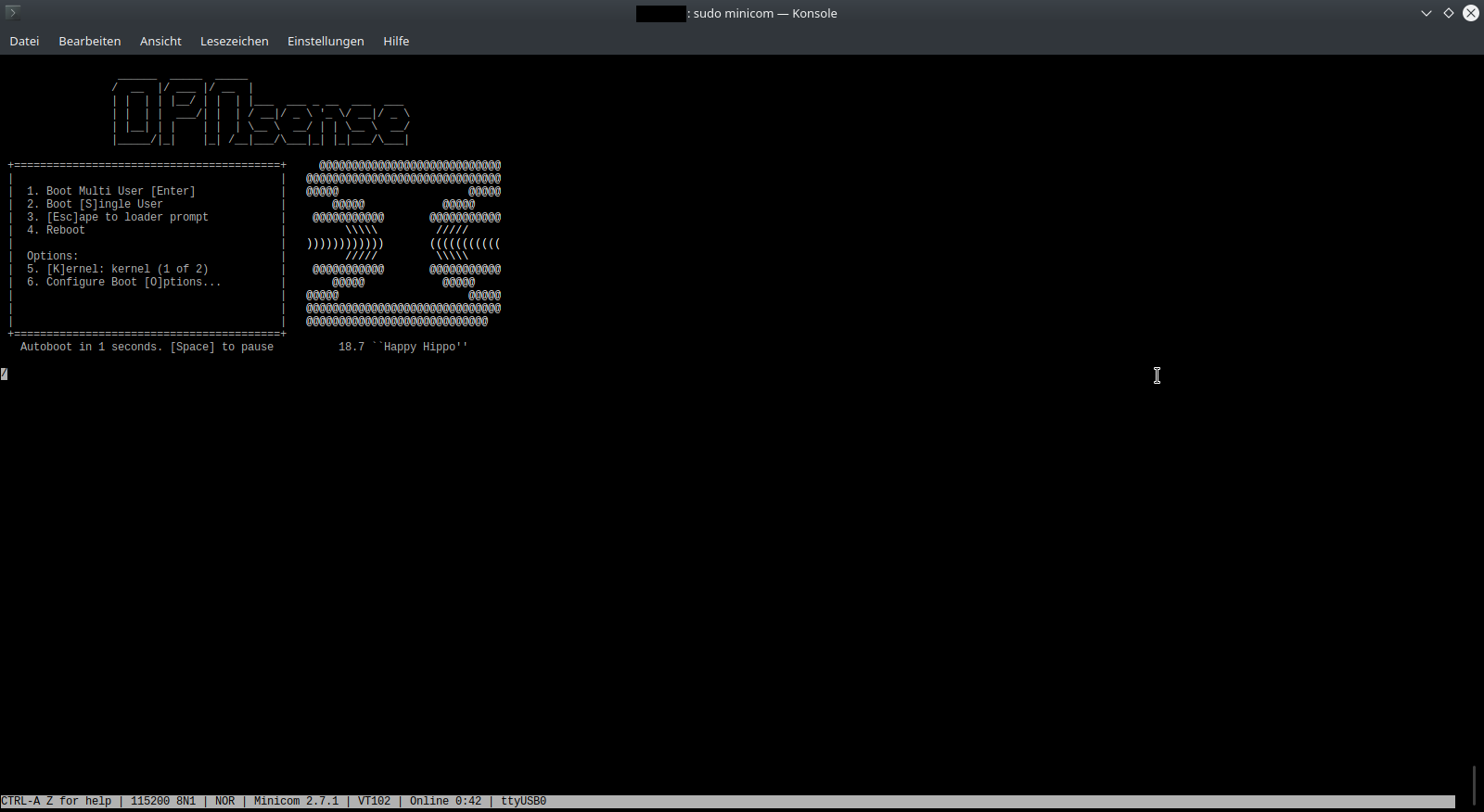 linux text-based serial terminal program