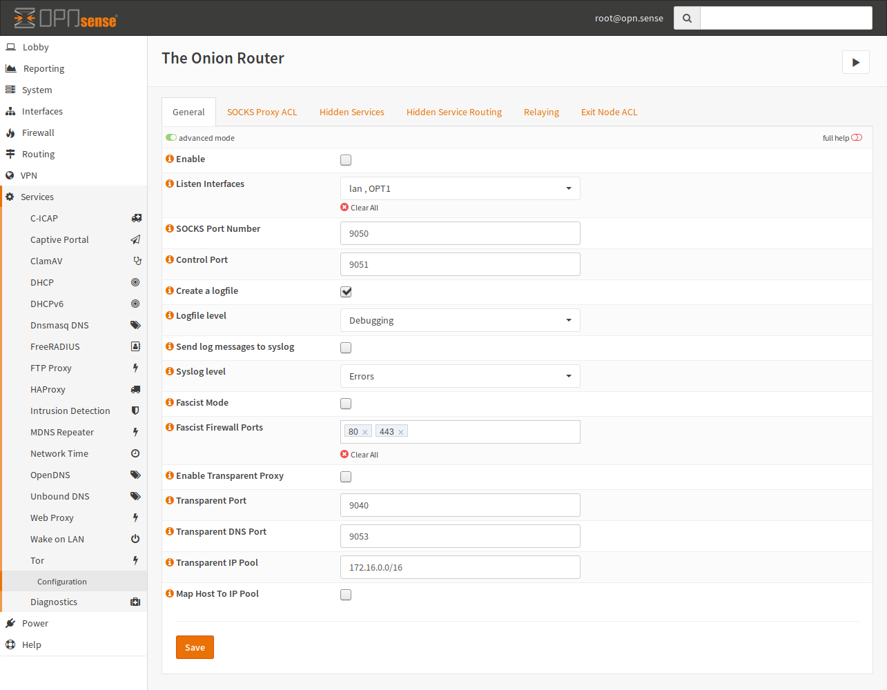 tor expert bundle configuration