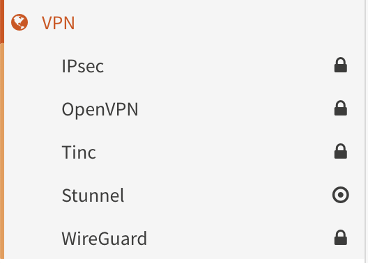 Virtual Private Networking — Opnsense Documentation